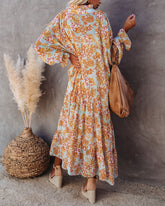 Robe longue bohème fleurie Sutherland